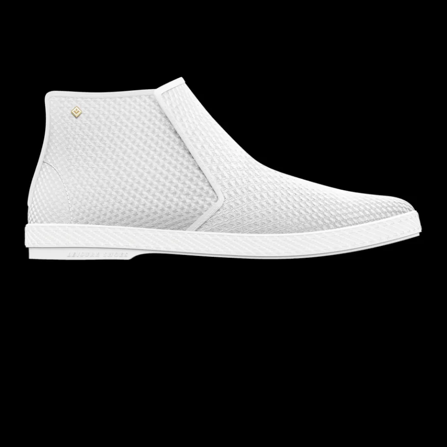 Fashion Rivieras Classic Mesh White Boots