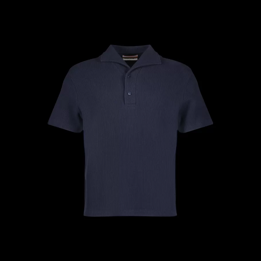 Store Rivieras Interlock Button-Down Polo