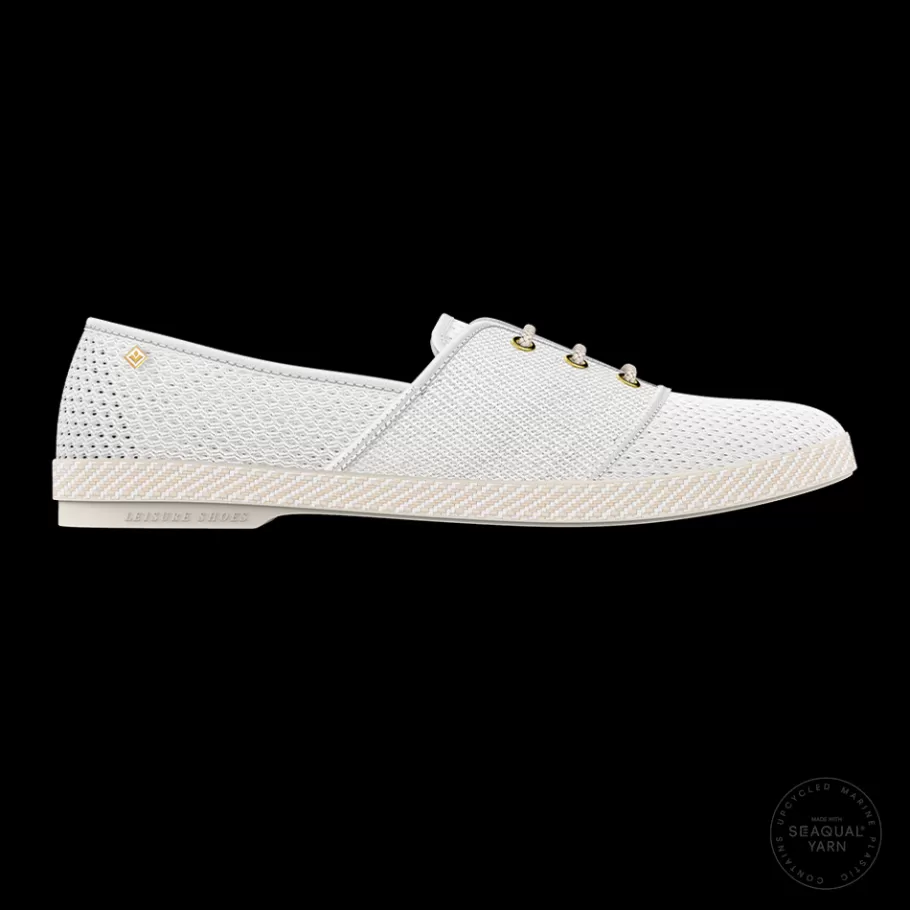 Cheap Rivieras Lace Canvas & Mesh White