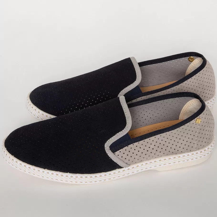 Outlet Rivieras Suede Match Grey Marine